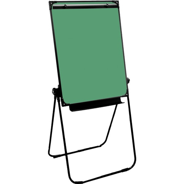 AbilityOne  SKILCRAFT Portable Chalkboard Easel - Green Surface - Horizontal/Vertical - Tabletop, Floor Standing - 1 Each