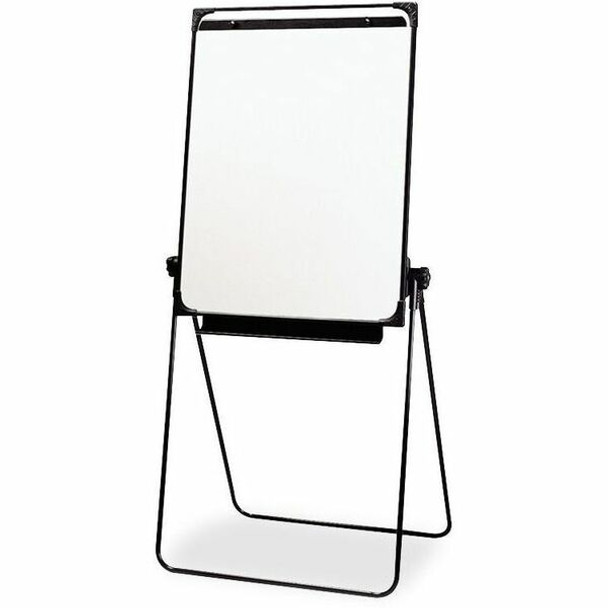 AbilityOne  SKILCRAFT Dry Erase Display and Training Easel - 29" (2.4 ft) Width x 38" (3.2 ft) Height - Melamine Surface - Black Frame - Self-stick, Foldable, Lightweight, Portable, Compact - 1 Each