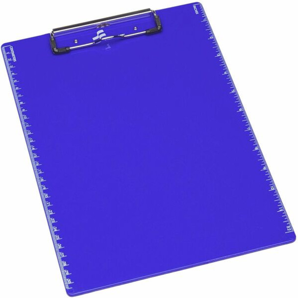 AbilityOne  SKILCRAFT Recycled Plastic Clipboard - 0.50" Clip Capacity - 8 1/2" x 11" - Spring Clip - Plastic - Blue - 1 Each
