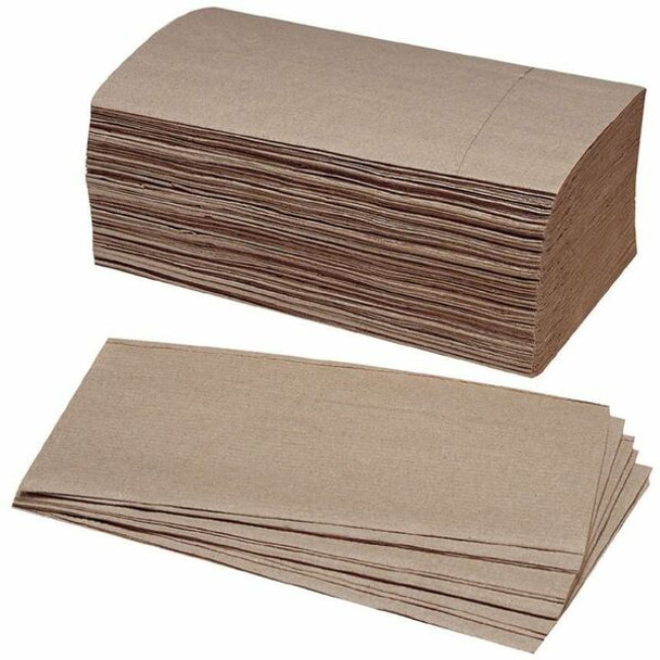 AbilityOne  SKILCRAFT Kraft Paper Towel - Kraft - Paper - Bleach-free - For Restroom - 250 Per Bundle - 4000 / Box