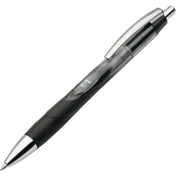 AbilityOne  SKILCRAFT Vista Retractable Gel Pen - 0.7 mm Pen Point Size - Refillable - Retractable - Black Gel-based Ink - 1 Dozen