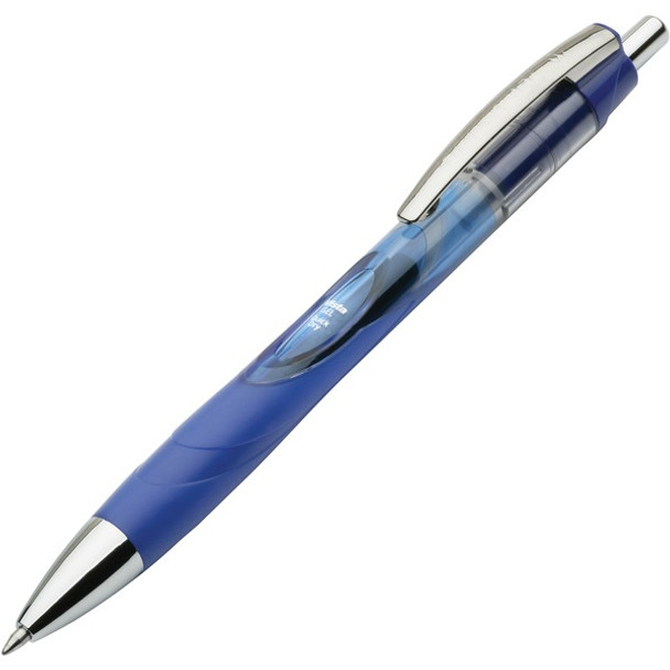 AbilityOne  SKILCRAFT Vista Retractable Gel Pen - 0.7 mm Pen Point Size - Refillable - Retractable - Blue Gel-based Ink - 1 Dozen