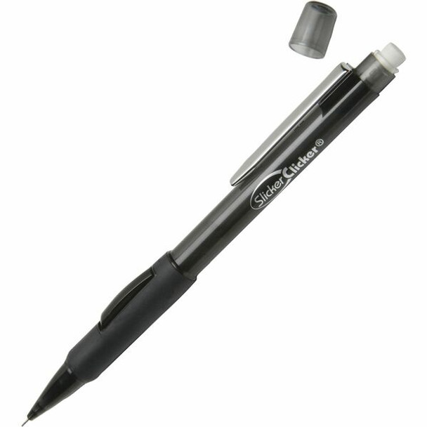 AbilityOne  SKILCRAFT SlickerClicker Side Advanced Mechanical Pencil - 0.5 mm Lead Diameter - Black Lead - Translucent Barrel - 1 Dozen