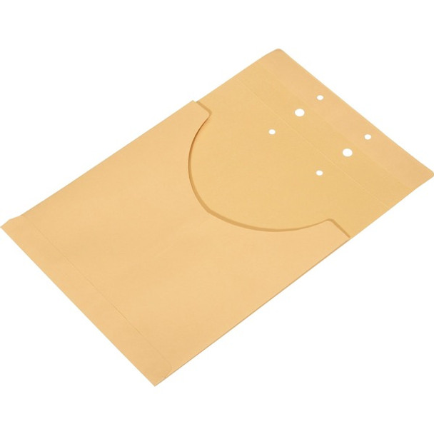 AbilityOne  SKILCRAFT Legal, Letter Recycled File Jacket - 8 1/2" x 14" , 8 1/2" x 11" - 1" Fastener Capacity - Kraft - 25% Recycled - 25 / Box