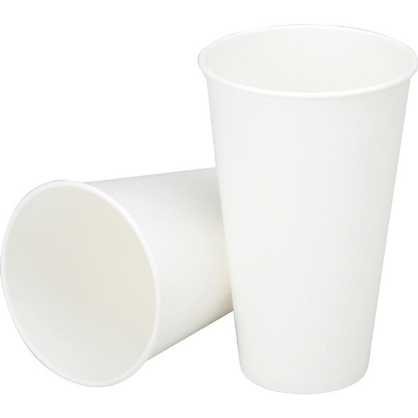 AbilityOne  SKILCRAFT Paper Cups with out Handles - Round - 2500 / Box - White - Paper - Cold Drink, Hot Drink