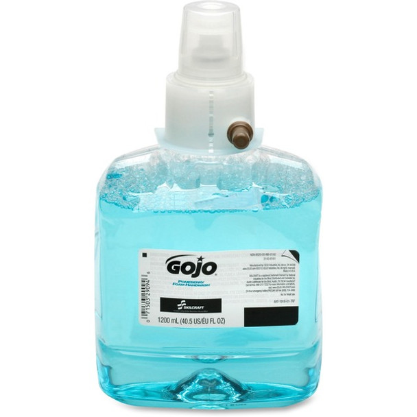 AbilityOne  SKILCRAFT GOJO LTX-12 Refill Pomegranate Handwash - Pomegranate ScentFor - 40.6 fl oz (1200 mL) - Hand - Moisturizing - Blue - Bio-based - 2 / Box