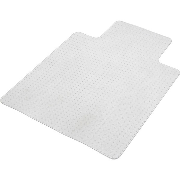 AbilityOne  SKILCRAFT Clear Chairmat - Carpet - 60" Length x 60" Width x 0.50" Depth - Lip Size 12" Length - Traditional - Polymer - Clear - 20 / Each
