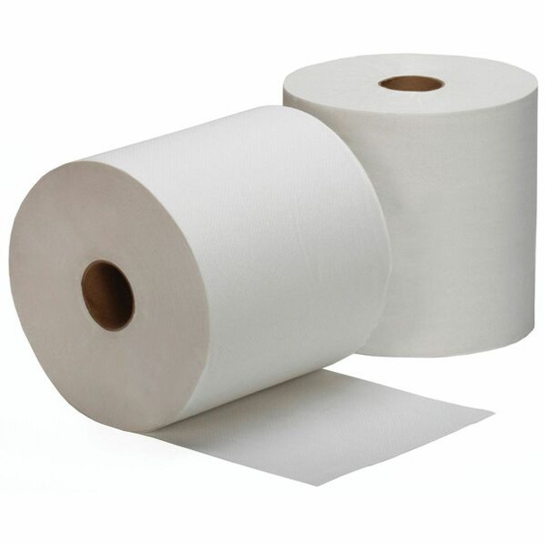AbilityOne  SKILCRAFT Paper Towel Roll - 1 Ply - White - Absorbent, Sturdy, Single Ply - For Restroom - 6 / Box - TAA Compliant