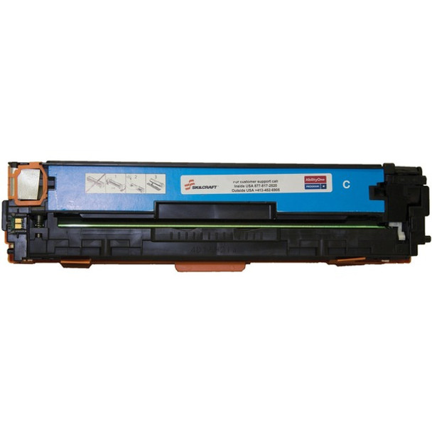 AbilityOne  SKILCRAFT Remanufactured Laser Toner Cartridge - Alternative for HP 504A (CE251A) - Cyan - 1 Each - 7000 Pages