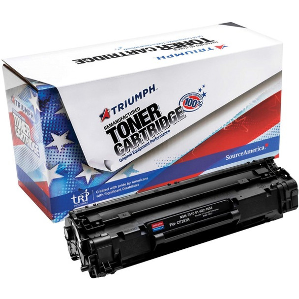 AbilityOne  SKILCRAFT Remanufactured Laser Toner Cartridge - Alternative for HP 83A, 83X - Black - 1 Each - 1500 Pages