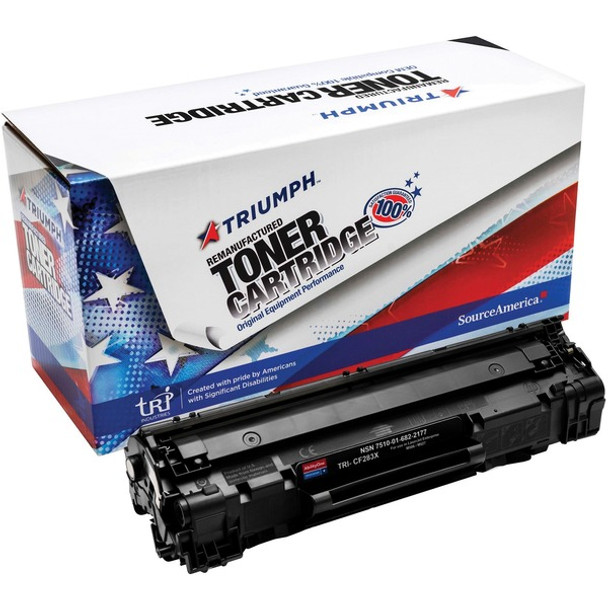 AbilityOne  SKILCRAFT Remanufactured Laser Toner Cartridge - Alternative for HP 83A, 83X - Black - 1 Each - 2200 Pages