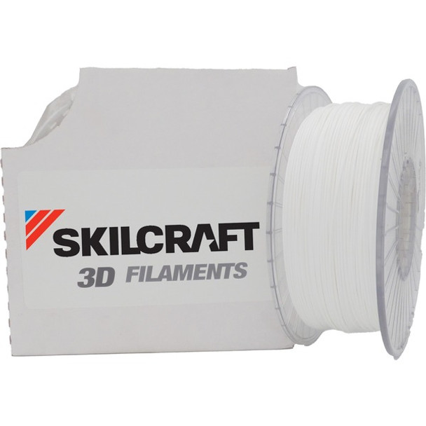 AbilityOne  SKILCRAFT 3D Printer ABS Filament - White - 68.9 mil Filament
