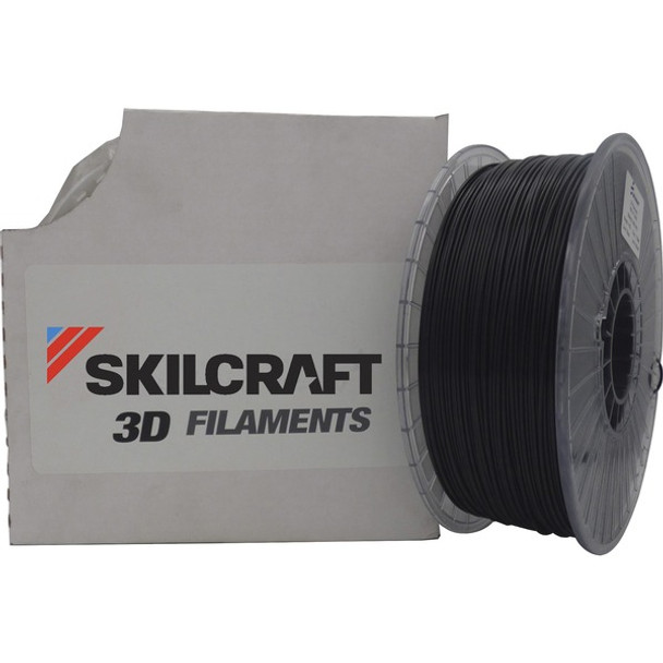 AbilityOne  SKILCRAFT 3D Printer PLA PRO Filament - Black - 68.9 mil Filament