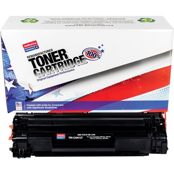 AbilityOne  SKILCRAFT TRIUMPH Remanufactured Laser Toner Cartridge - Alternative for Canon 137 - Black - 1 Each - 2400 Pages