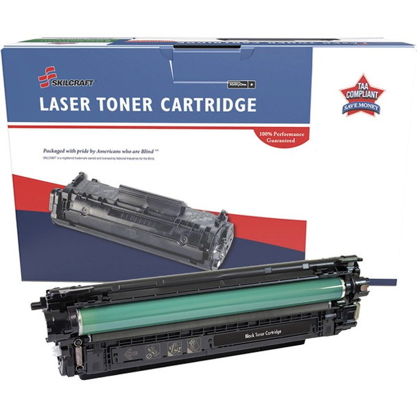 AbilityOne  SKILCRAFT Remanufactured Laser Toner Cartridge - Alternative for HP 655A - Black - 1 Each - 12500 Pages