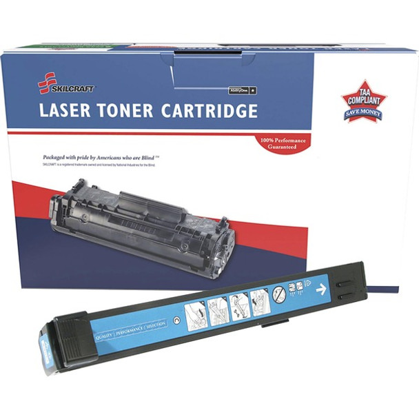 AbilityOne  SKILCRAFT Remanufactured Standard Yield Laser Toner Cartridge - Alternative for HP 824A - Cyan - 1 Each - 21000 Pages