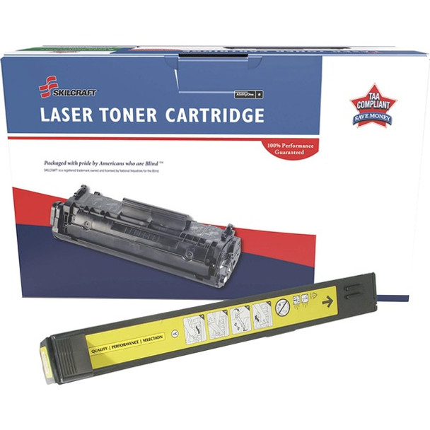 AbilityOne  SKILCRAFT Remanufactured Standard Yield Laser Toner Cartridge - Alternative for HP 824A - Yellow - 1 Each - 21000 Pages