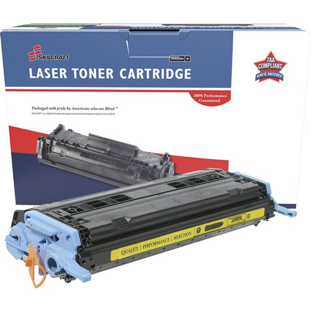 AbilityOne  SKILCRAFT Remanufactured Laser Toner Cartridge - Alternative for HP 124A - Yellow - 1 Each - 20000 Pages