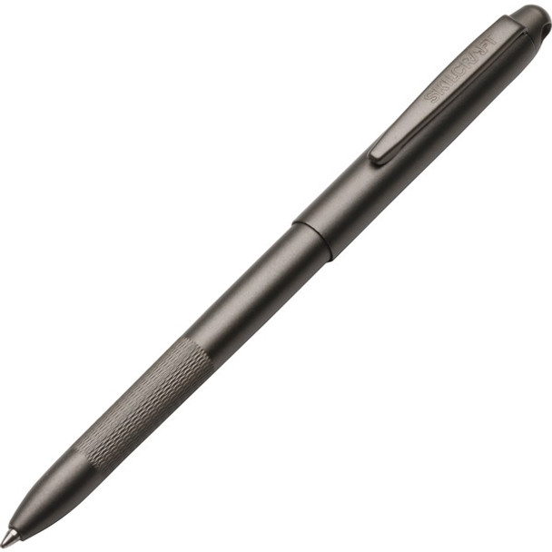 AbilityOne  SKILCRAFT All-Weather Amphibian Tactical Pen - 1 mm Pen Point Size - Black - Black Metal Barrel Each