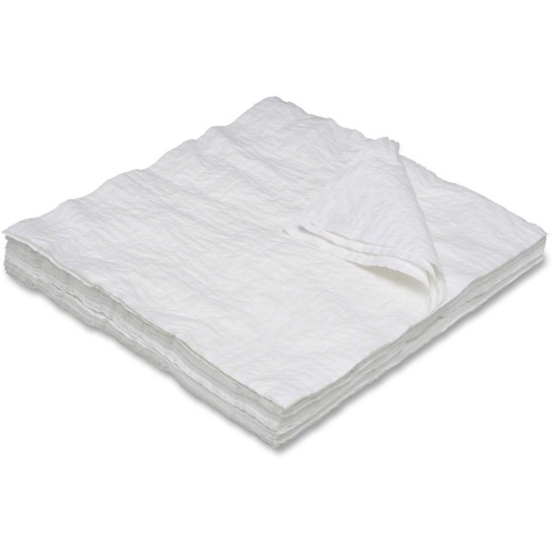 AbilityOne  SKILCRAFT General-purpose Cleaning Towels - 4 Ply - 13.50" x 13.50" - White - Nylon, Fiber - Absorbent, Medium Duty, Tear Resistant - For Multipurpose - 100 Per Pack - 10 / Box