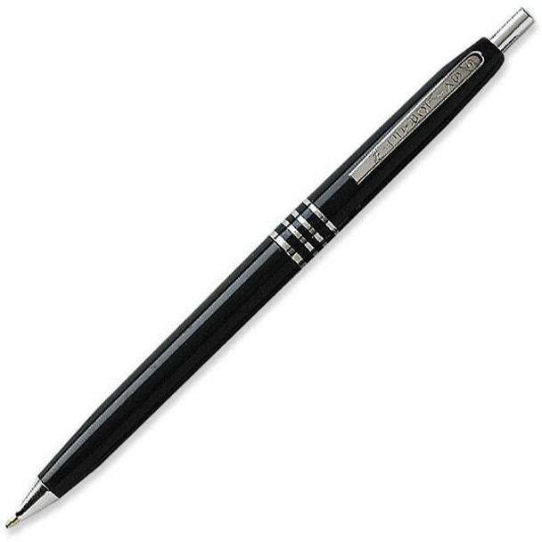 AbilityOne  SKILCRAFT Retractable Ballpoint Pen - Medium Pen Point - Refillable - Retractable - Black - Black Barrel - 1 Dozen