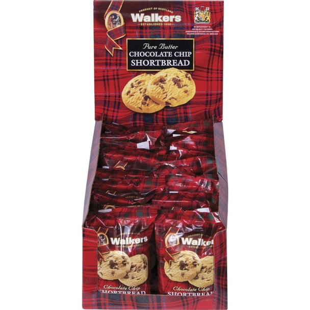 Office Snax Chocolate Chip Shortbread Cookies - Shortbread - 1 / Box