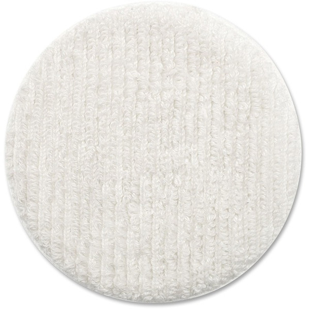 Oreck Floor Machine Terry Cloth Bonnet - 12" Diameter - 1Each x 12" Diameter - Terry Cloth - Warm White