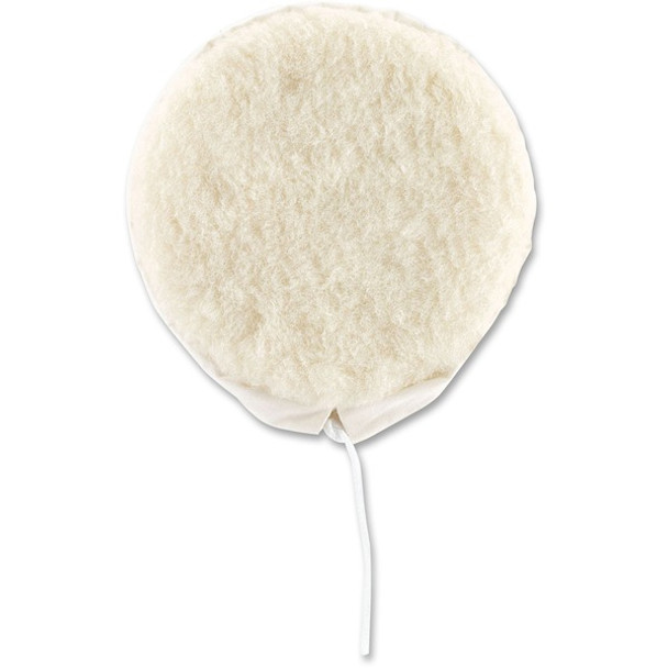 Oreck Orbiter Floor Machine Lambs Wool Bonnet - 12" Diameter - 1Each x 12" Diameter - Lamb's Wool - Warm White