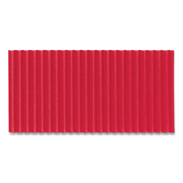 Corobuff Corrugated Paper Roll, 48" x 25 ft, Flame Red