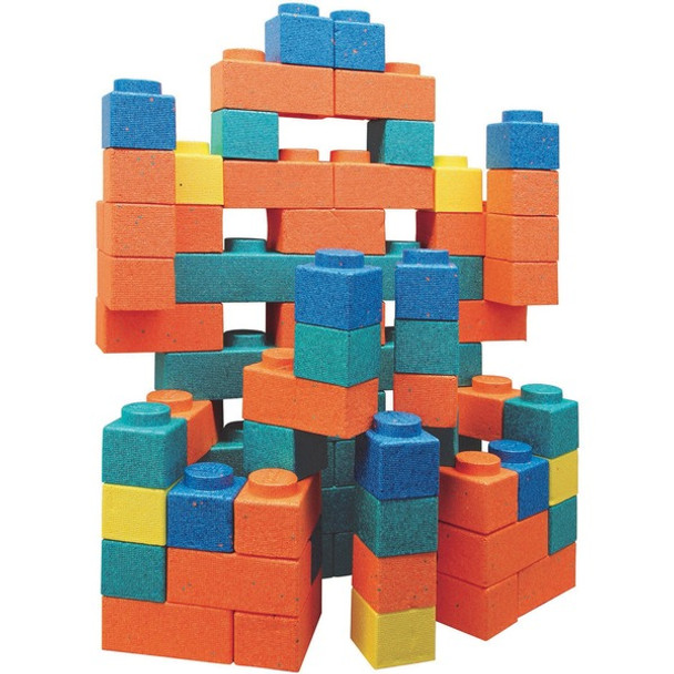 Pacon&reg; Gorilla Blocks Extra Large Building Blocks - Skill Learning: Creativity, Logic, Reasoning, Communication, Eye-hand Coordination, Motor Skills - 1 Year & Up - 66 Pieces - Assorted
