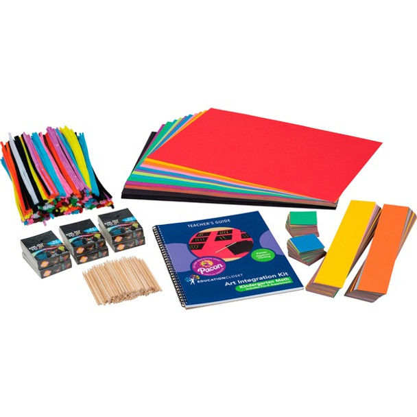 Pacon&reg; Kindergarten Math Art Integration Kit - Skill Learning: Science, Technology, Engineering, Mathematics, Planning - 1 / Kit