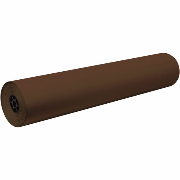 Decorol Flame Retardant Art Roll - Art Project, Mural, Collage, Bulletin Board, Table Cover - 7.44"Height x 36"Width x 1000 ftLength - 1 / Roll - Brown - Sulphite