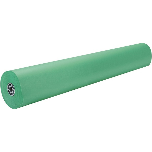 Rainbow Kraft Colored Kraft Duo-Finish Kraft Paper - ClassRoom Project - 36"Width x 1000 ftLength - 1 / Roll - Brite Green - Kraft