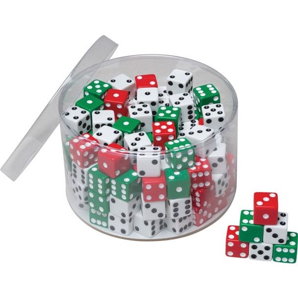 PaconÃƒÆ’Ã¢â‚¬Å¡&reg; Drum of Dice - 4 Year & Up Age - 144 Pieces - 144 / Pack - Assorted