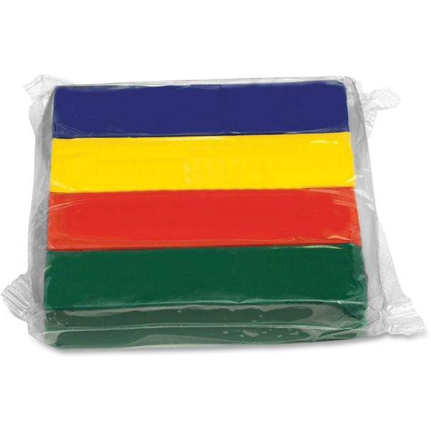 Creativity Street Creativity Street Modeling Clay - Classroom - Recommended For 3 Year - 1 lb Basis Weight - 1 / Pack - Red, Yellow, Blue, Green