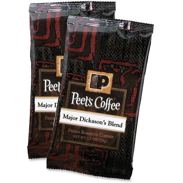 Peet's Coffee&trade; Major Dickason's Blend Coffee - Smooth - 2.5 oz Per Pack - 18 / Box