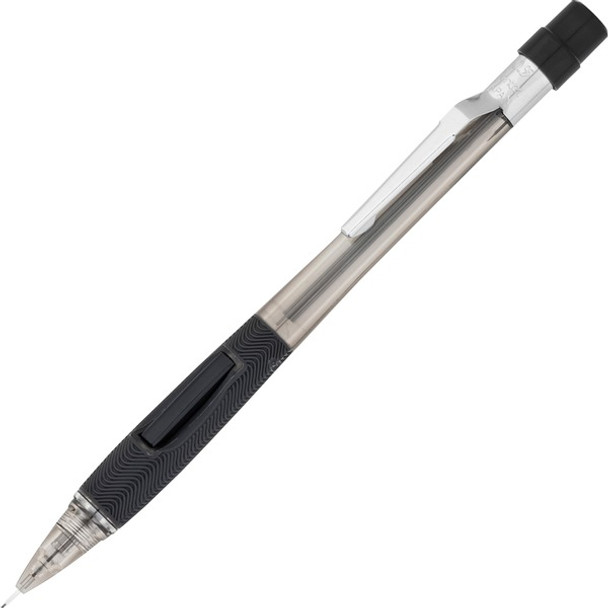 Pentel Quicker Clicker Mechanical Pencil - HB Lead - 0.5 mm Lead Diameter - Refillable - Smoke Lead - Smoke Barrel - 1 Each