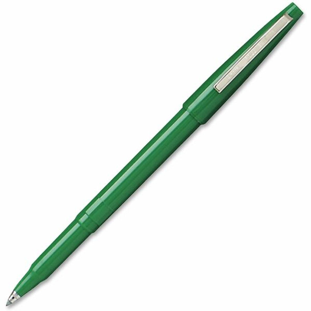 Pentel Rolling Writer Pens - Medium Pen Point - 0.8 mm Pen Point Size - Green - Green Plastic Barrel - 1 Dozen