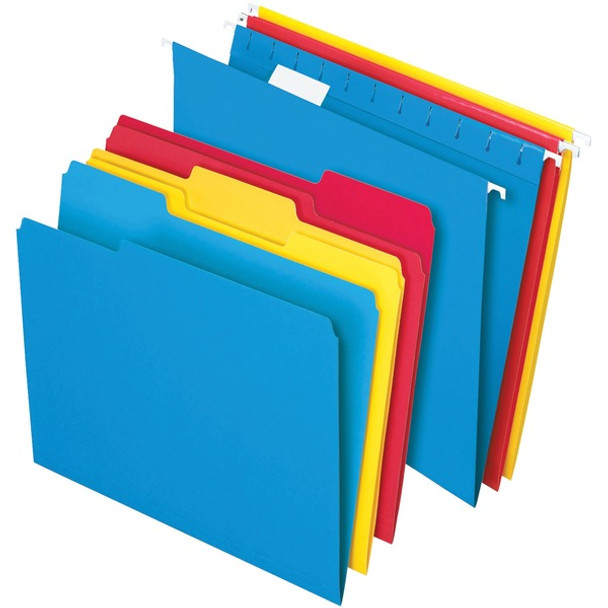 TOPS 1/3 Tab Cut Letter Hanging Folder - 8 1/2" x 11" - 3/4" Expansion - Assorted - 24 / Box