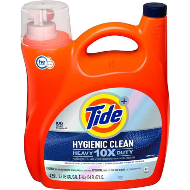 Tide Hygienic Clean Laundry Detergent - 154 fl oz (4.8 quart)Bottle - 1 Bottle - Blue