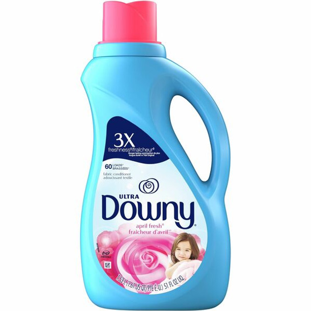 Downy Ultra Fabric Conditioner - Concentrate - 51 fl oz (1.6 quart) - April Fresh Scent - 1 Each - Blue