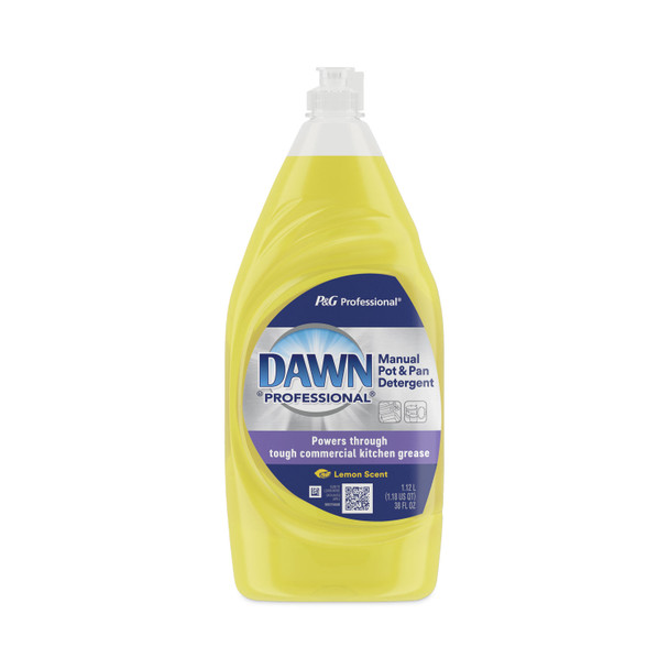 Manual Pot/Pan Dish Detergent, Lemon, 38 oz Bottle