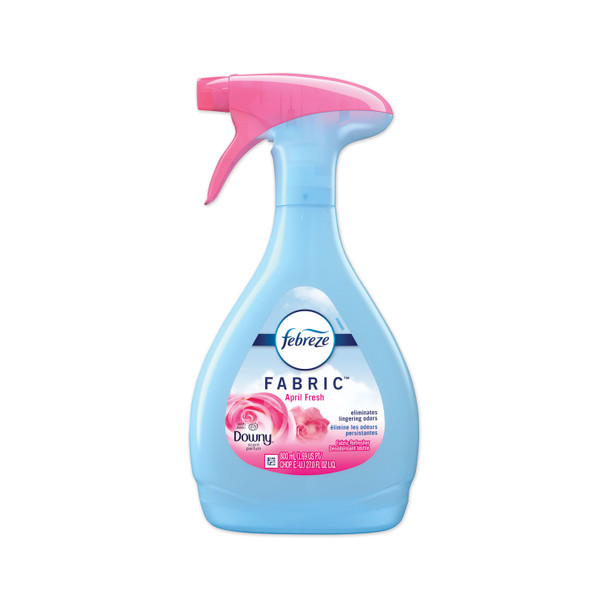 FABRIC Refresher/Odor Eliminator, Downy April Fresh, 27 oz Spray Bottle, 4/Carton