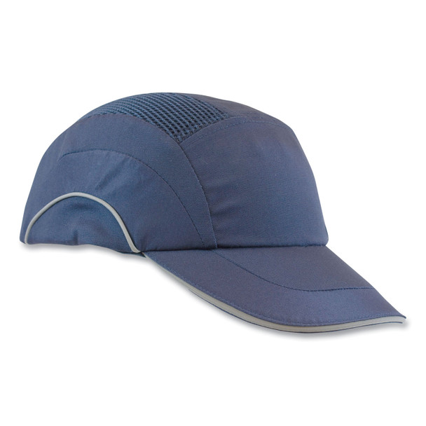 HardCap A1+ Baseball Style Bump Cap, 2.75" Brim, Navy Blue