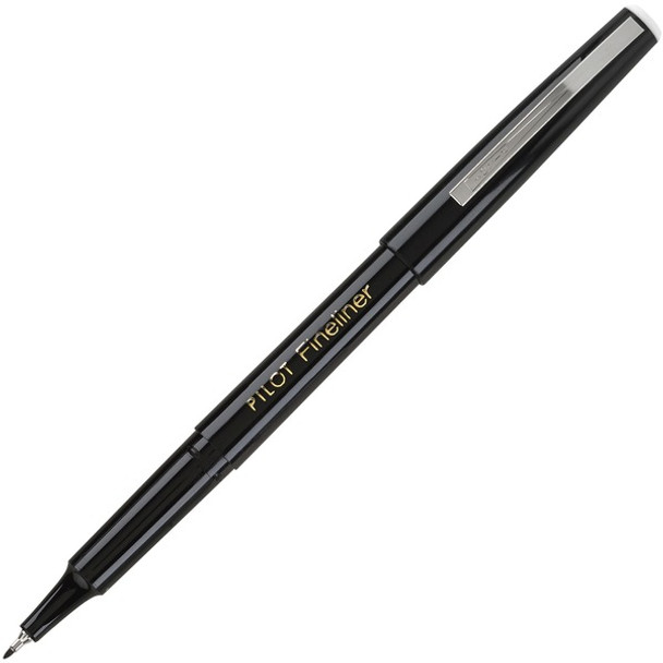 Pilot Fineliner Markers - Fine Pen Point - 0.7 mm Pen Point Size - Black - Black Barrel - Acrylic Fiber Tip - 1 Each