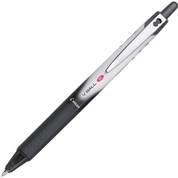 VBall RT Retractable Rolling Ball Pens - Extra Fine Pen Point - 0.5 mm Pen Point Size - Refillable - Retractable - Black - Black Barrel - 1 Each