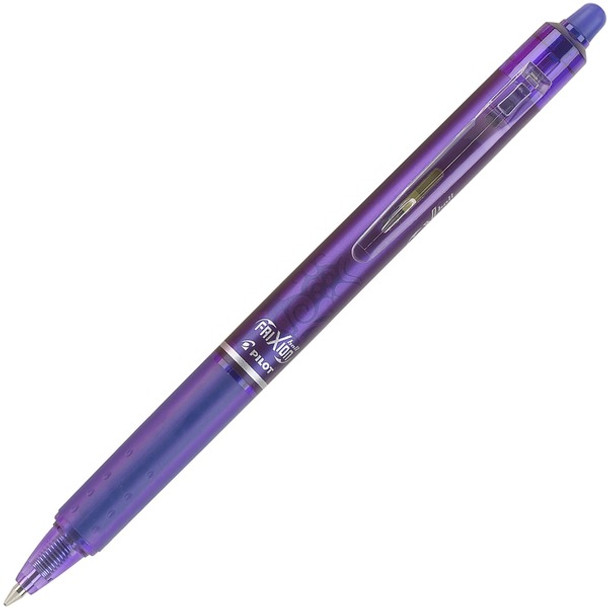 Pilot FriXion .7mm Clicker Erasable Gel Pens - Fine Pen Point - 0.7 mm Pen Point Size - Needle Pen Point Style - Retractable - Purple Gel-based Ink - 1 Dozen