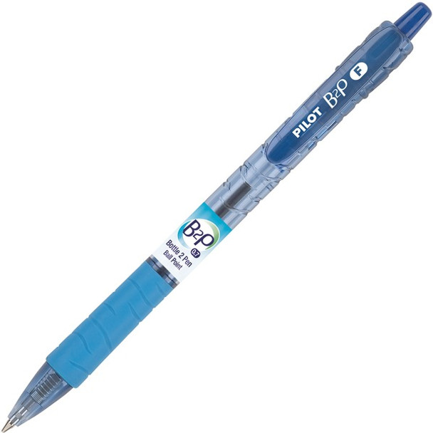 Pilot Bottle to Pen (B2P) B2P Recycled Retractable Ballpoint Pens - Fine Pen Point - 0.7 mm Pen Point Size - Refillable - Retractable - Blue Gel-based Ink - Plastic Barrel - 1 Dozen
