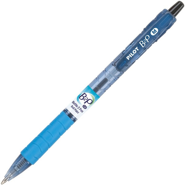 Pilot Bottle to Pen (B2P) B2P BeGreen Med Point Ballpoint Pens - Medium Pen Point - 1 mm Pen Point Size - Refillable - Retractable - Black Gel-based Ink - Plastic Barrel - 1 Dozen
