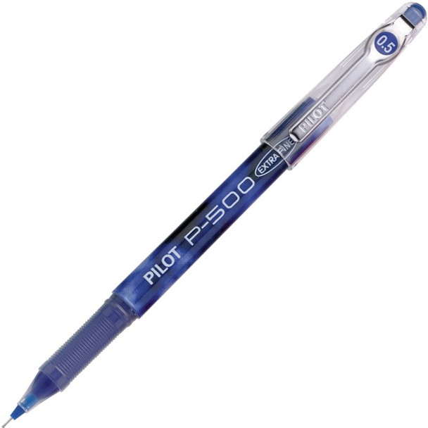 Pilot Precise P-500 Precision Point Extra-Fine Capped Gel Rolling Ball Pens - Extra Fine Pen Point - 0.5 mm Pen Point Size - Needle Pen Point Style - Blue Gel-based Ink - Blue Barrel - 1 Dozen